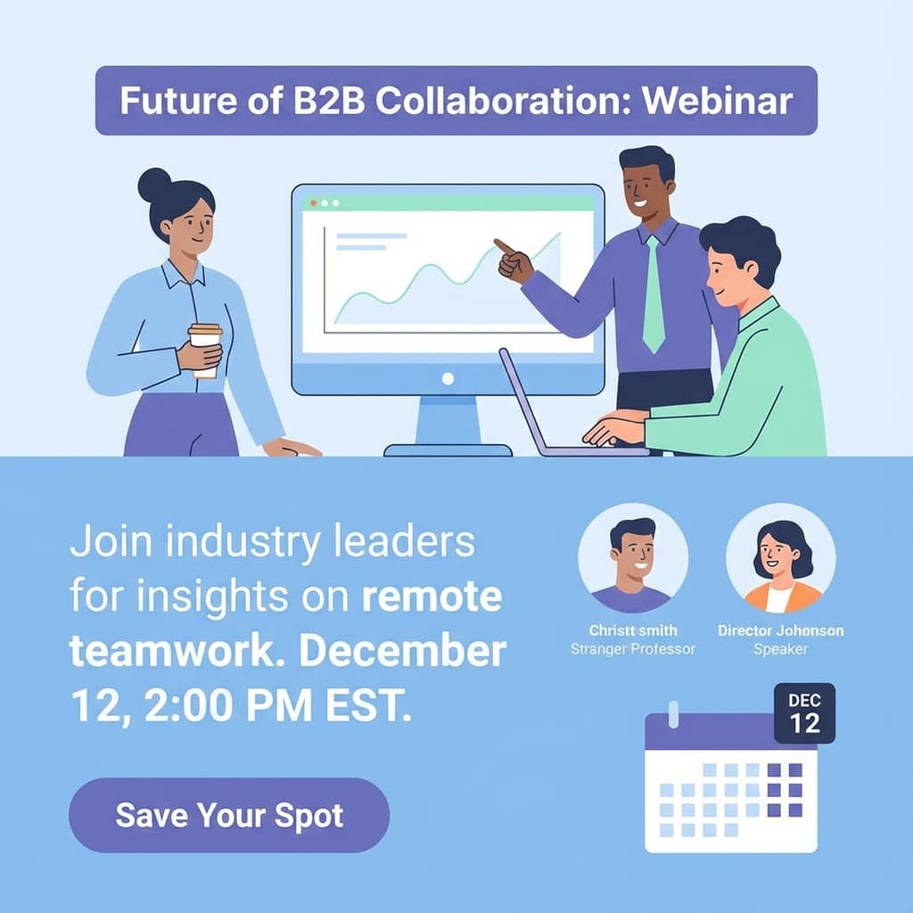 Professional B2B Webinar Invitation