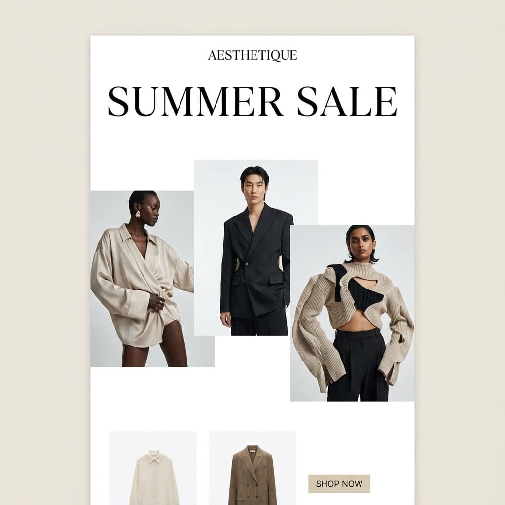 Luxury Fashion Seasonal Sale (Editorial Chic)