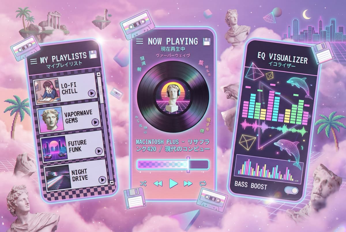 Music Player - Vaporwave