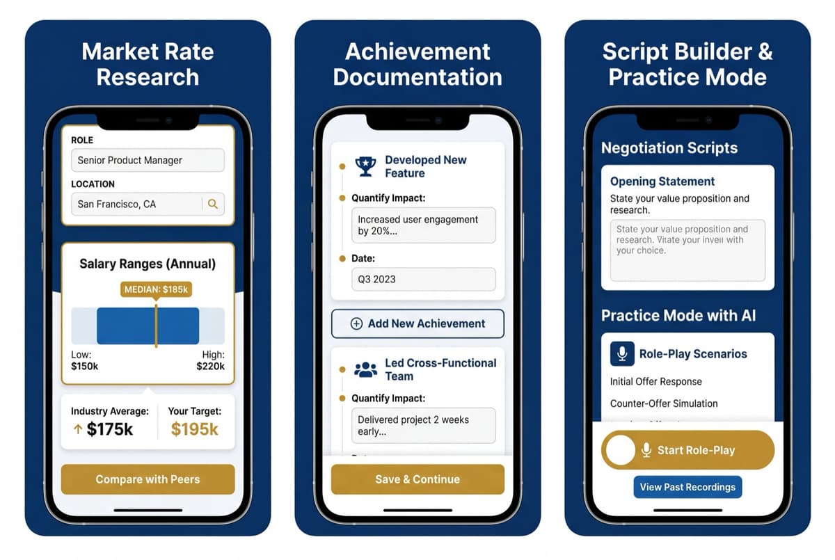 Salary Negotiation Prep App